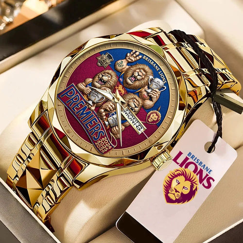 Brisbane Lions Threepeat Premiers Alloy Luxury Quartz Watch – TMTHU9595