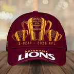 Brisbane Lions Threepeat Premiers Classic Cap – TMTHU9609