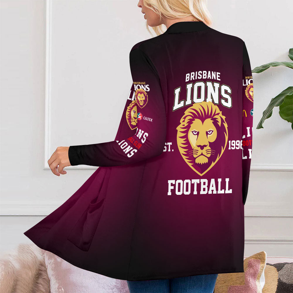 Brisbane Lions Women's Patch Pocket Cardigan – VANDH 3760