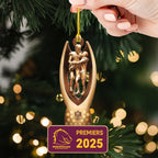 Brisbane Broncos 2025 NRL Premiers Custom Shape 2-sided Acrylic Ornament – HOATT13584