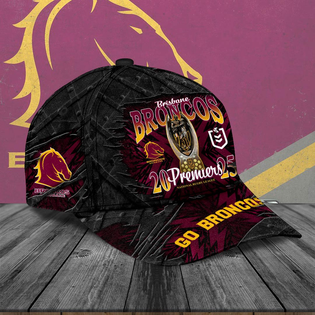 Brisbane Broncos 2025 NRL Premiers Classic Cap – HOATT13627