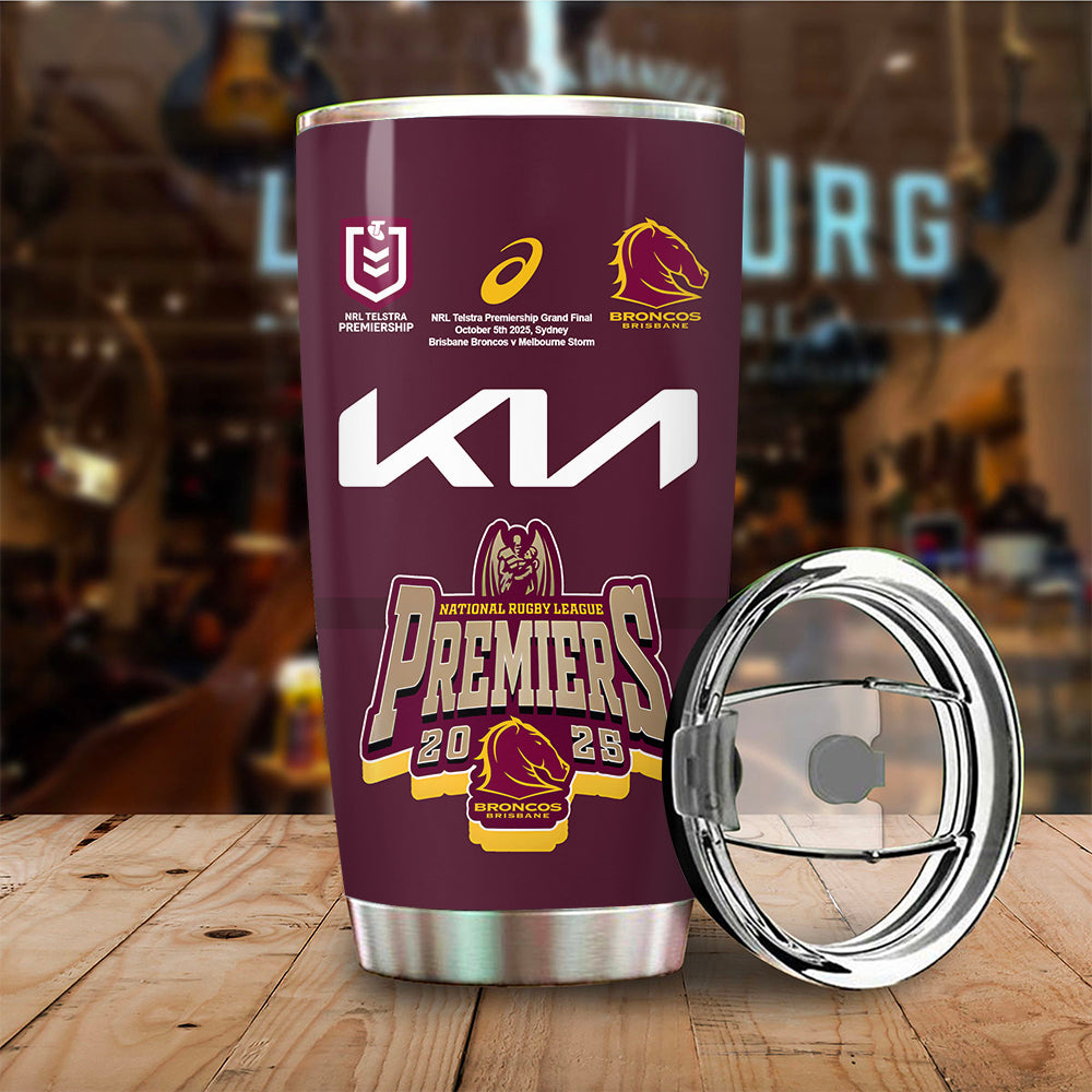 Brisbane Broncos 2025 NRL Premiers Tumbler Cup – HOATT13643