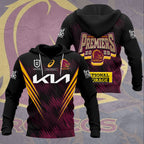 Brisbane Broncos 2025 NRL Premiers 3D Apparel – HOATT13625