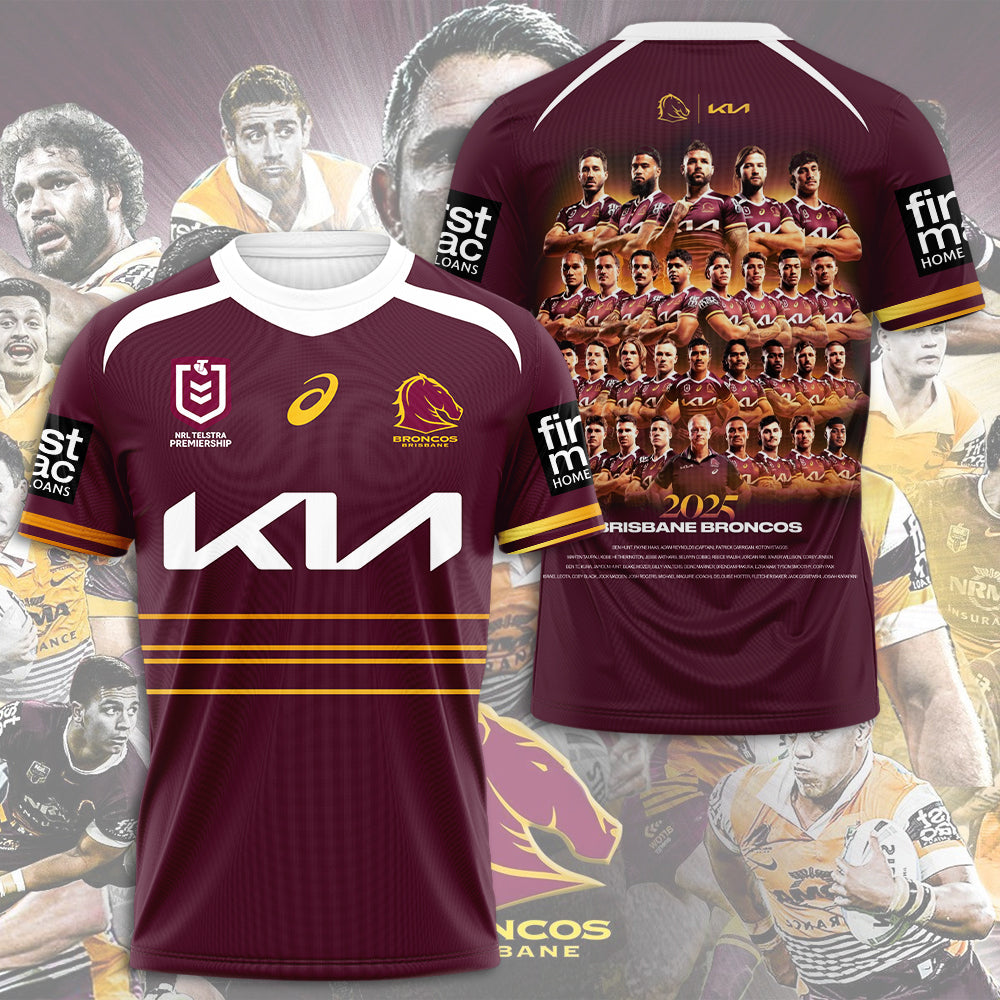 Brisbane Broncos 3D Apparel – HOATT13388