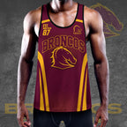 Personalized Brisbane Broncos Y-Back Muscle Tank Top – VANDH 885