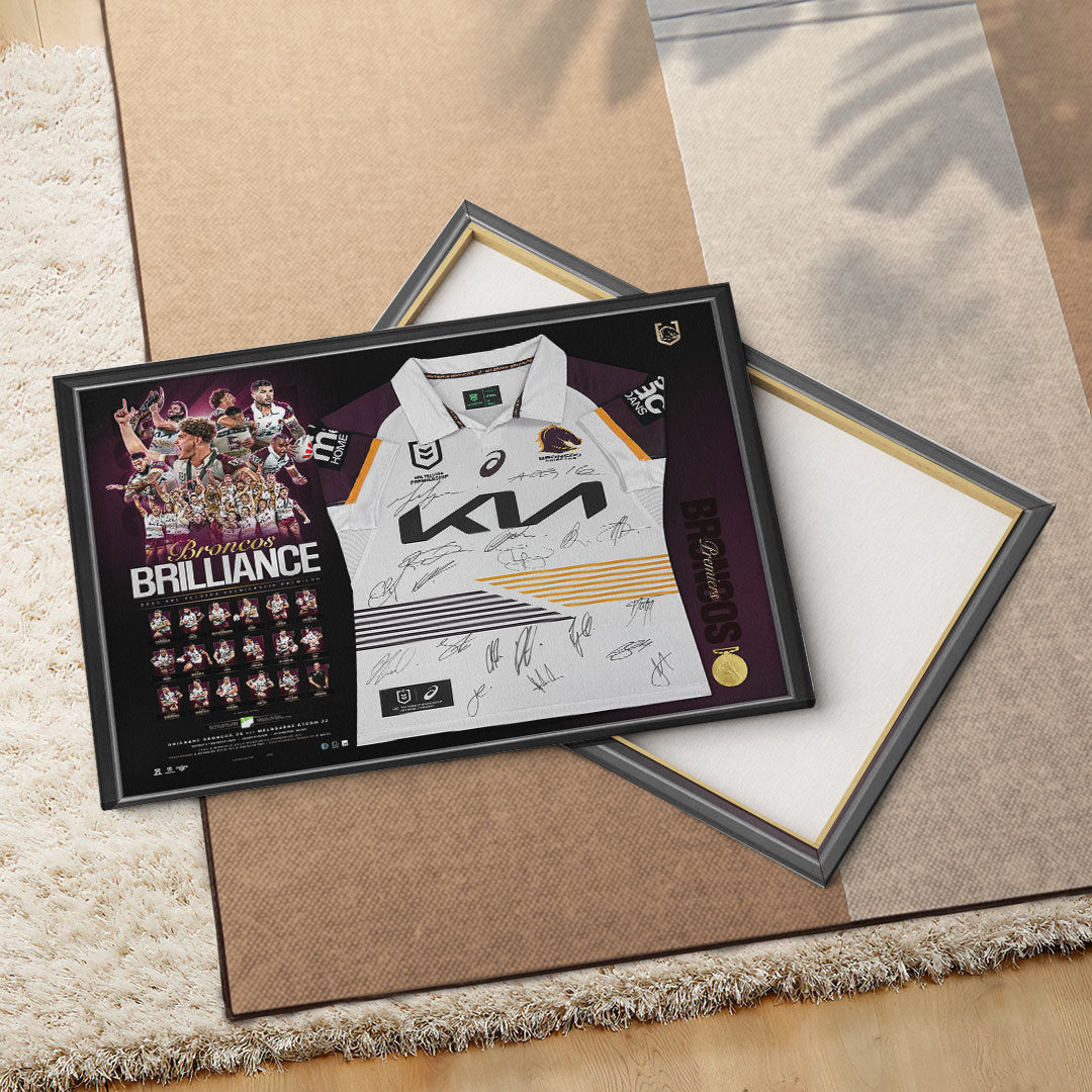 Brisbane Broncos Rectangle Canvas With Inner Frame – TMTHU2142