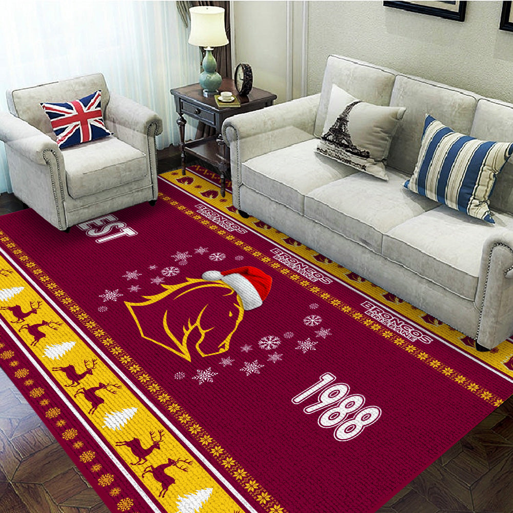 Brisbane Broncos Rectangular Rug – TANTN 2167