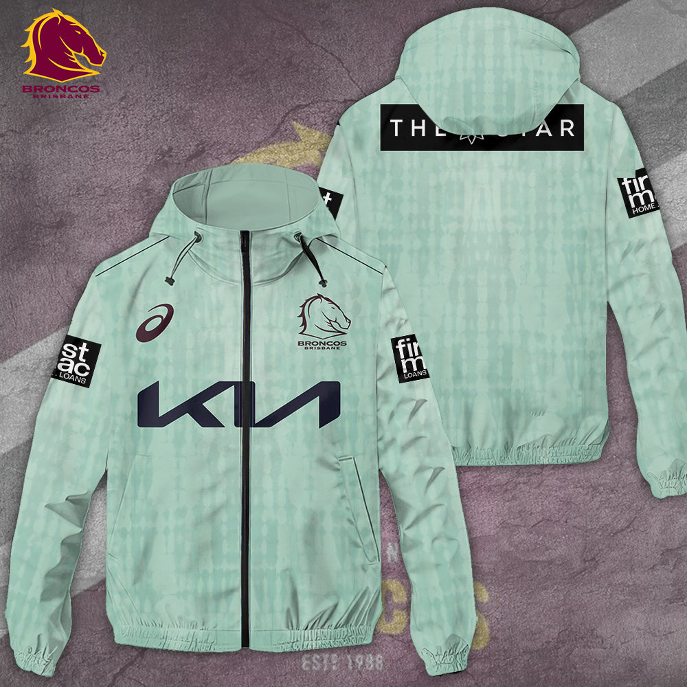 Brisbane Broncos 3D Windbreaker Jacket – TANTN 9677