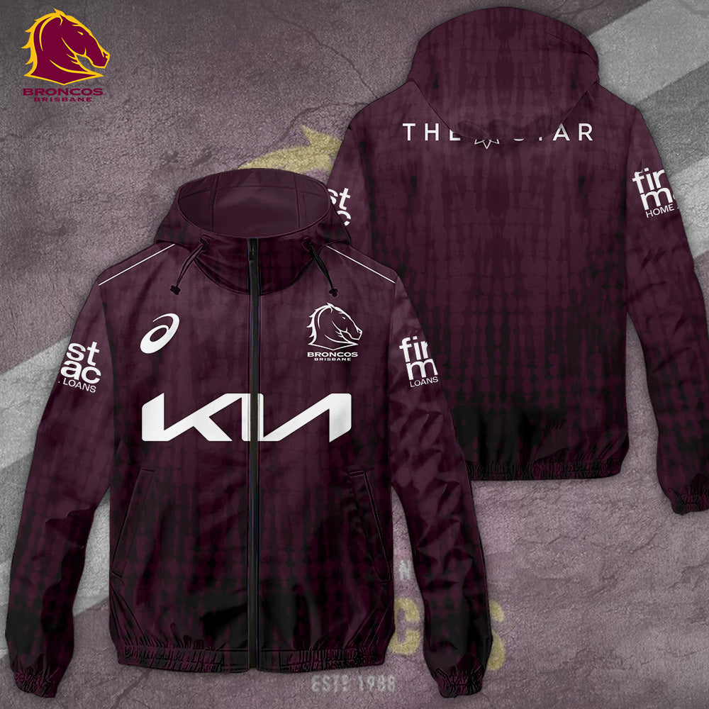 Brisbane Broncos 3D Windbreaker Jacket – TANTN 9678