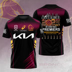 Brisbane Broncos 2025 NRL Premiers 3D Apparel – HOATT14485
