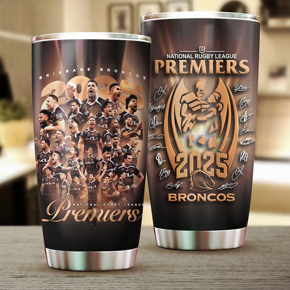 Brisbane Broncos 2025 NRL Premiers Tumbler Cup – HOATT13700