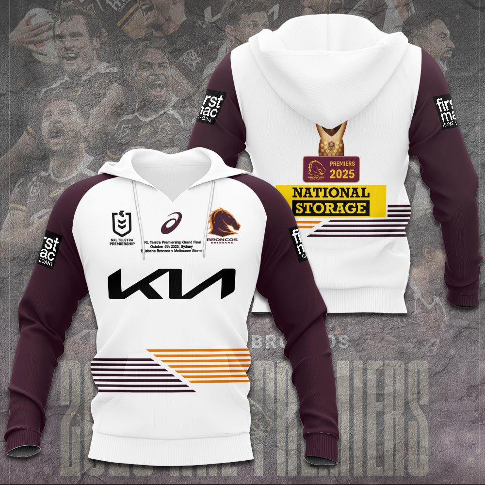 Brisbane Broncos 2025 Premiership 3D Apparel – TANTN17168