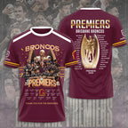 Brisbane Broncos 2025 Premiership 3D Apparel – TANTN17469