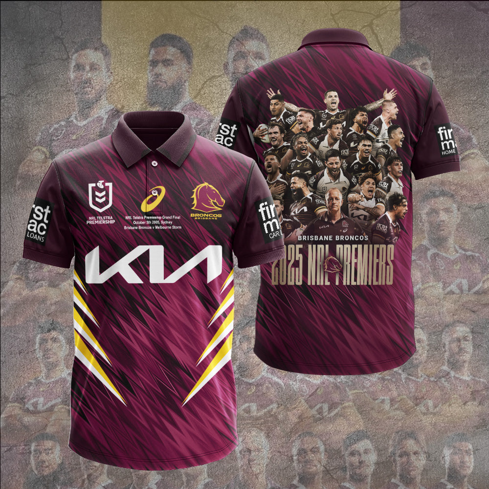 Brisbane Broncos 2025 Premiership 3D Apparel – TANTN18376