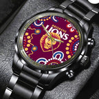 Brisbane Lions Black Stainless Steel Watch – HOATT 6389