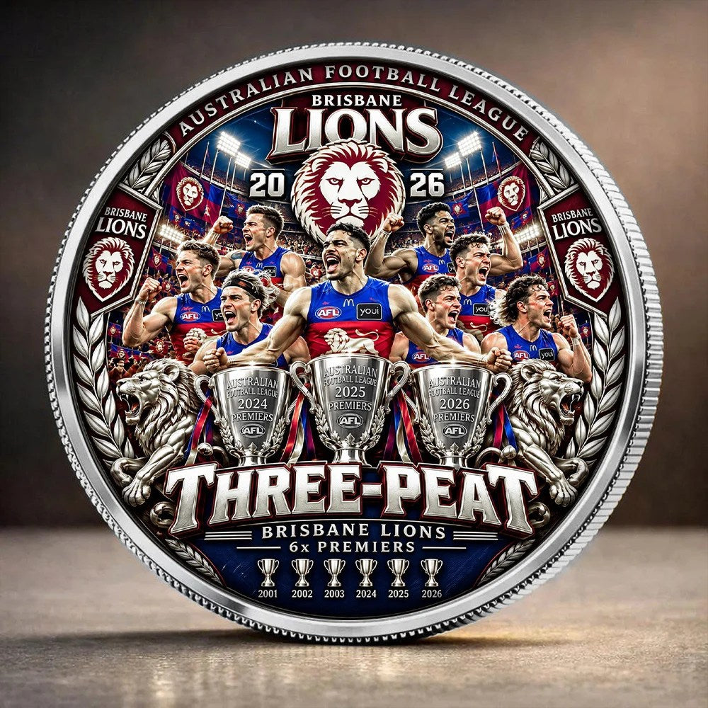 Brisbane Lions 2026 AFL Premiers Commemorative Coin – TANTN25866