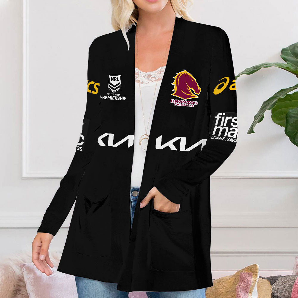 Brisbane Broncos Women's Patch Pocket Cardigan – VANDH 480