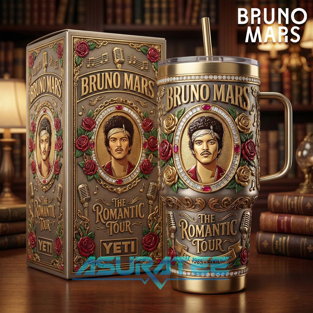 Bruno Mars The Romantic Tour 2026 Special YETI Tumbler