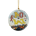 Brutus Ohio Vs Michigan Snow Erase The M Ornament