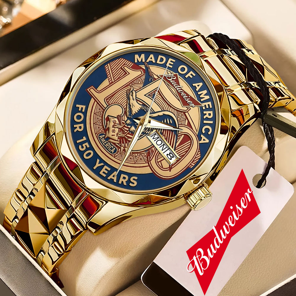 Budweiser 150th Annieversary Alloy Luxury Quartz Watch – GNE5258