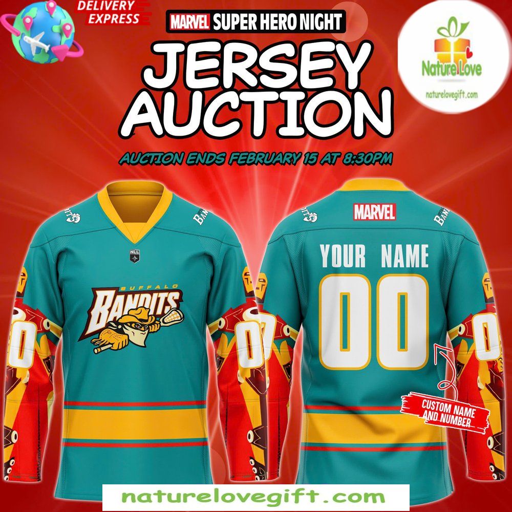 Buffalo Bandits 2026 Marvel Super Hero Jersey