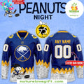 Buffalo Sabres 75th Anniversary Peanuts Hockey Jersey