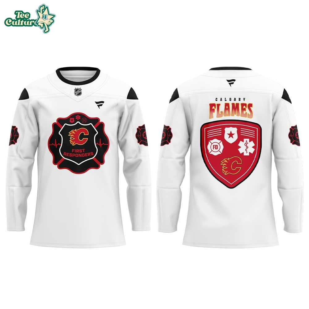 Calgary Flames First Responders Night 2026 Hockey Jersey