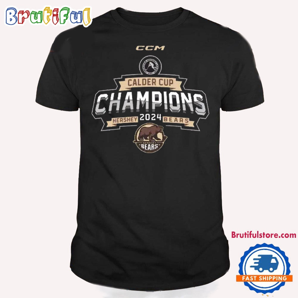 CCM Hershey Bears 2024 Calder Cup Champions Locker Room T Shirt