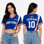 Cabo Verde World Cup 2026 Personalized Crop Top Jersey