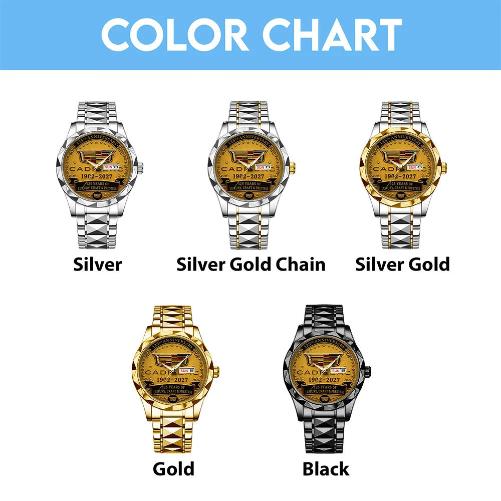 Cadillac 125th Anniversary Alloy Luxury Quartz Watch - TANTN24932