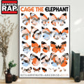 Cage The Elephant Band July 9 2024 Albuquerque at Isleta Amphitheater Poster Canvas Art