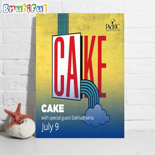 Cake Pacific Amphitheatre July 9 2024 Poster Canvas