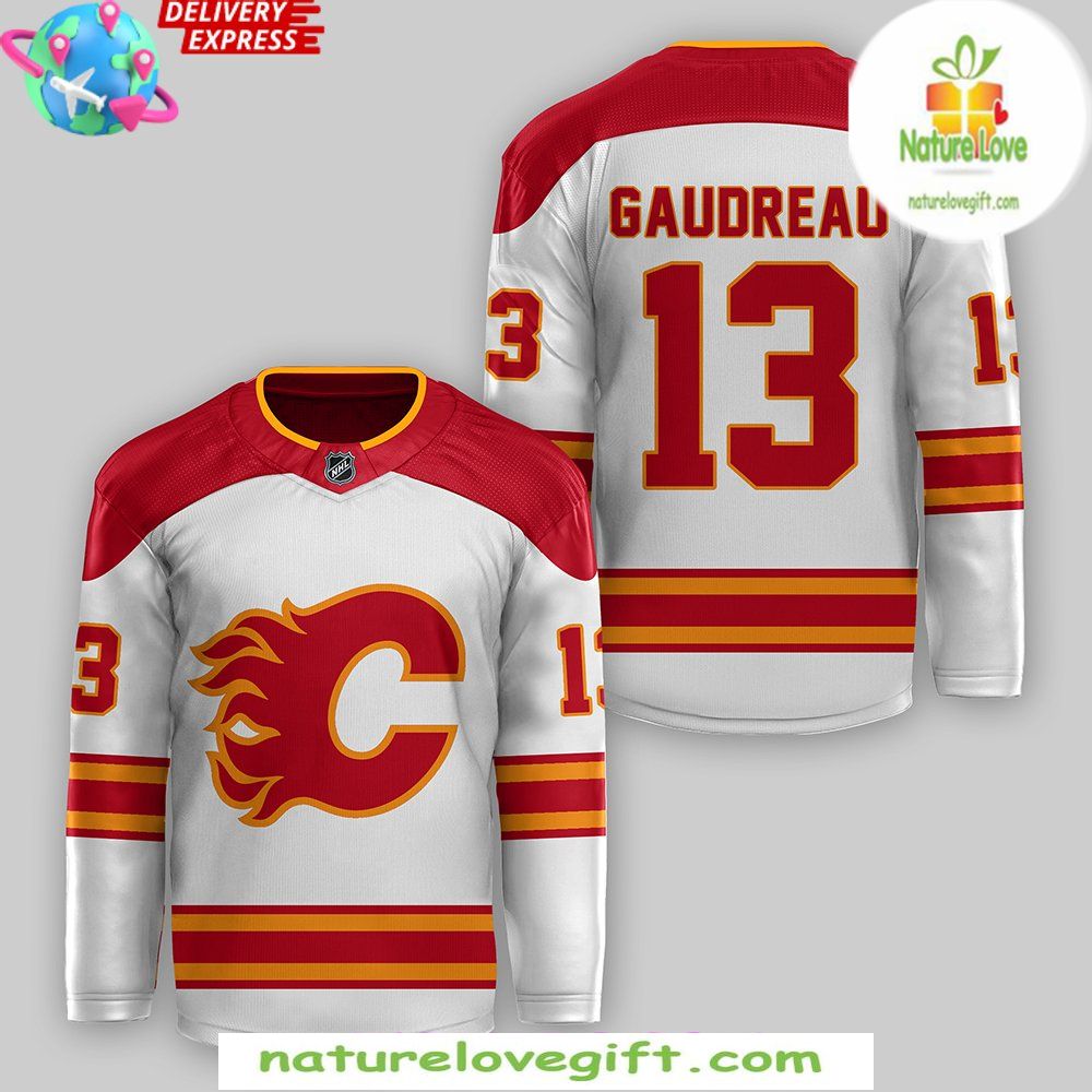 Calgary Flames 2026 White Jersey Hockey Fan Apparel