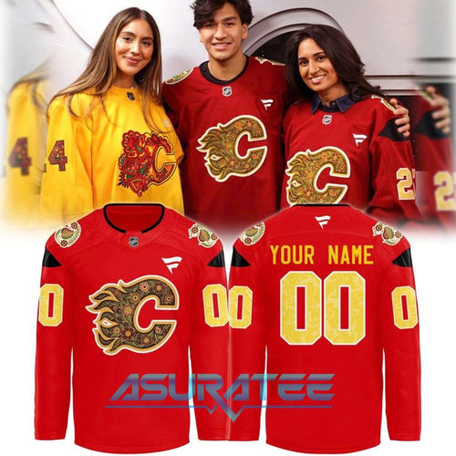Calgary Flames 2026 South Asian Celebration Limited Edition Hockey Jersey