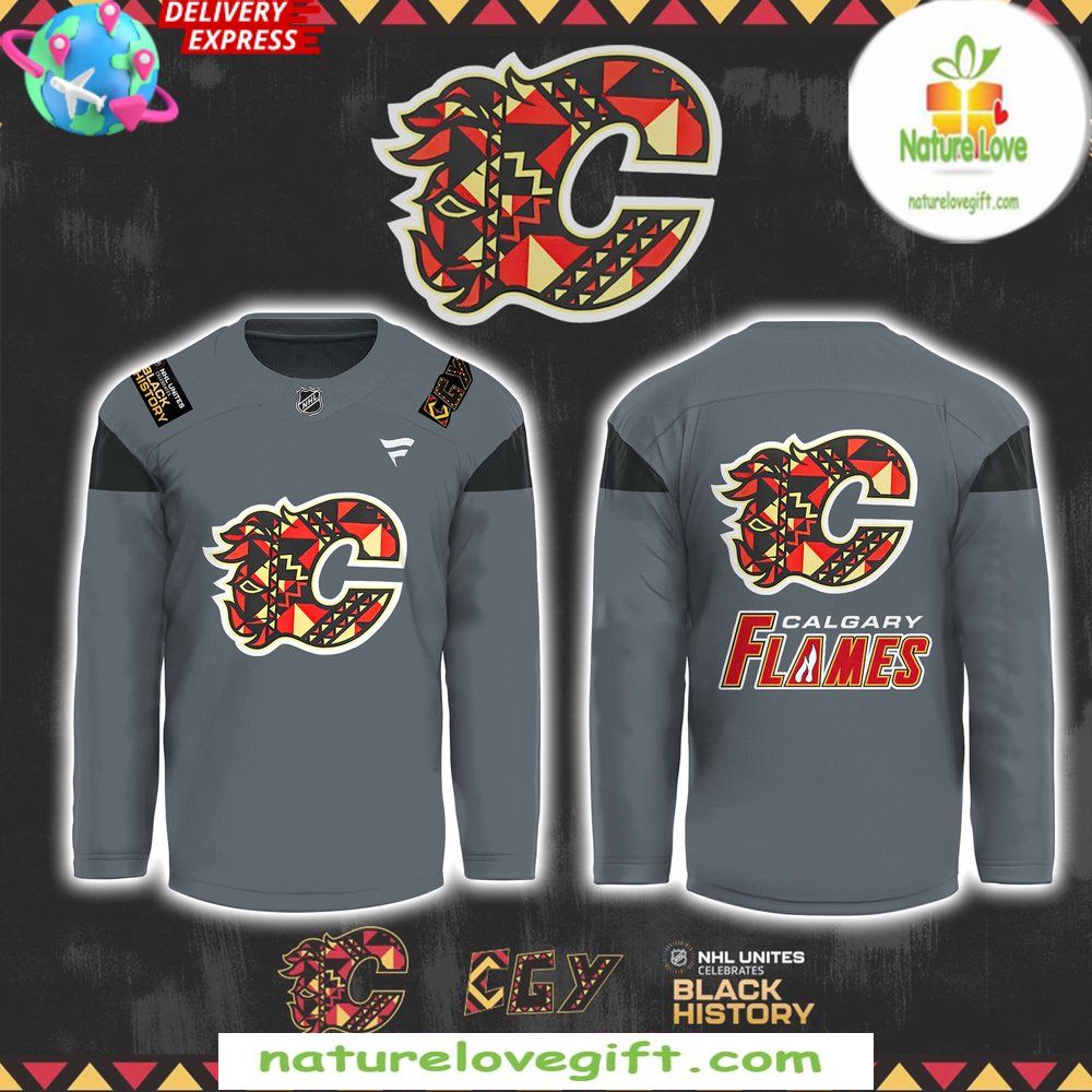 Calgary Flames 2026 Black History Month Hockey Jersey