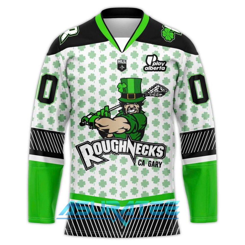Calgary Roughnecks 2026 St. Patrick’s Day Special Hockey Jersey