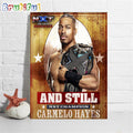 Carmelo Hayes And Still NXT Champion At WWE NXT The Great American Bash 2023 Wall Art Poster Canvas