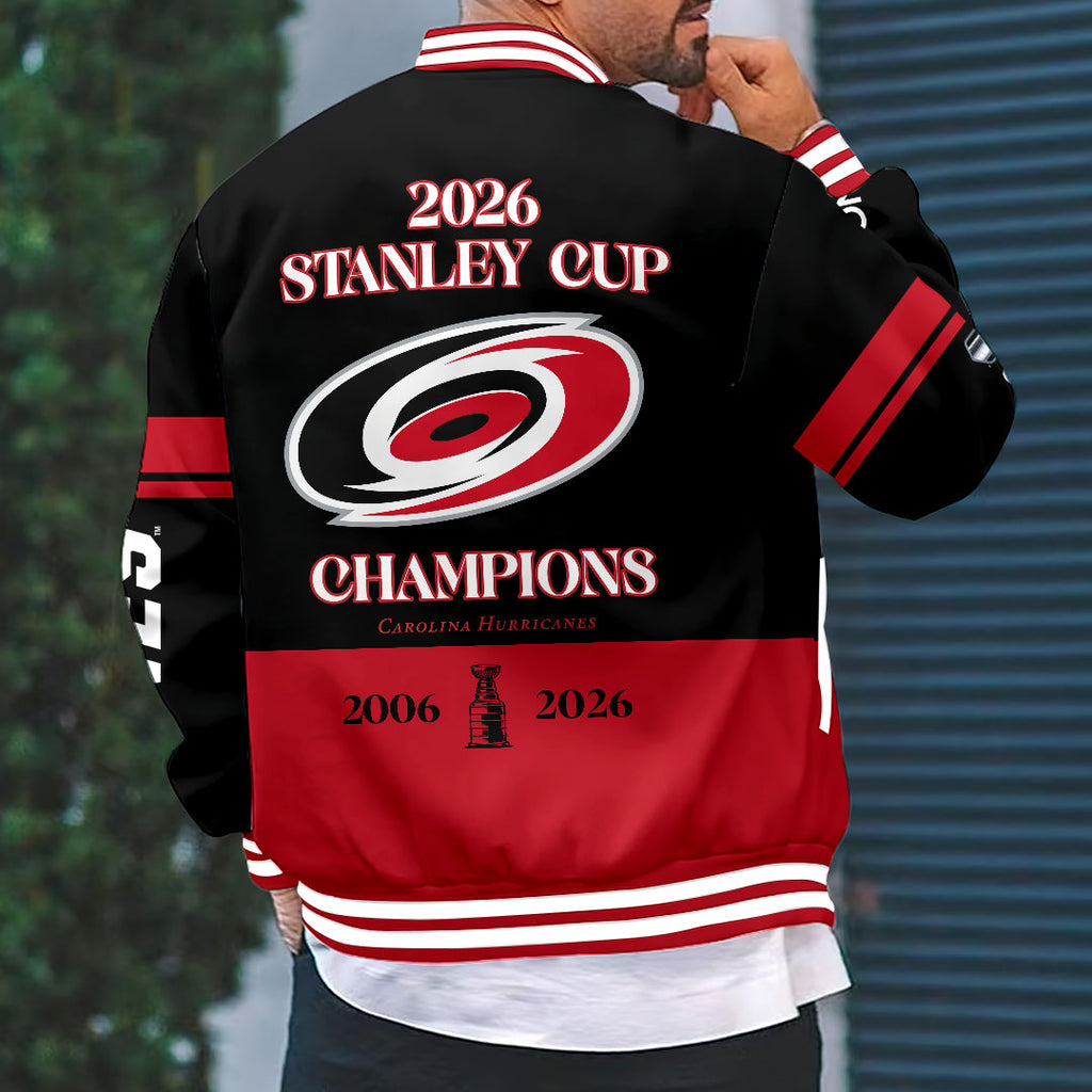 Carolina Hurricanes 2026 Stanley Cup Champions Varsity Jacket – HOATT18786