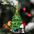 Carolina Panthers Snoopy Peanuts Custom Christmas Ornament Xmas Tree Decorations
