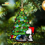 Carolina Panthers Snoopy Peanuts Custom Christmas Ornament Xmas Tree Decorations