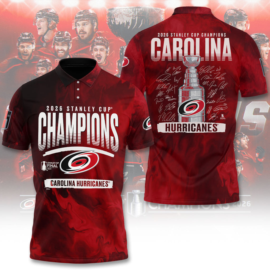 Carolina Hurricanes Stanley Cup Champions 2026 3D Apparel – TANTN23657