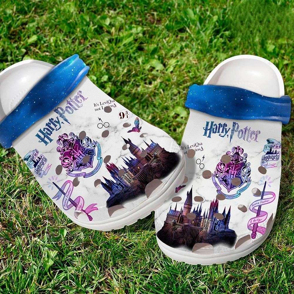 Castle Hogwarts Symbols Harry Potter Crocs