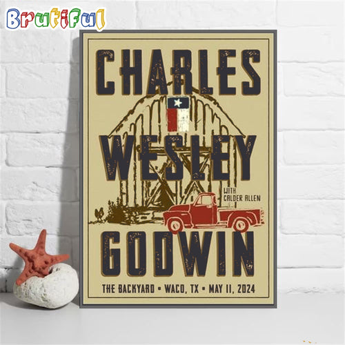 Charles Wesley Godwin May 11 2024 Waco Tx Wall Art Poster Canvas