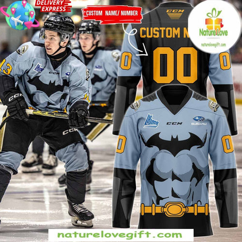 Charlottetown Islanders Batman Game Worn Jersey Special Edition