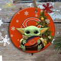 Chicago Bears Baby Yoda Ornament Christmas Tree Decorations NFL Gifts