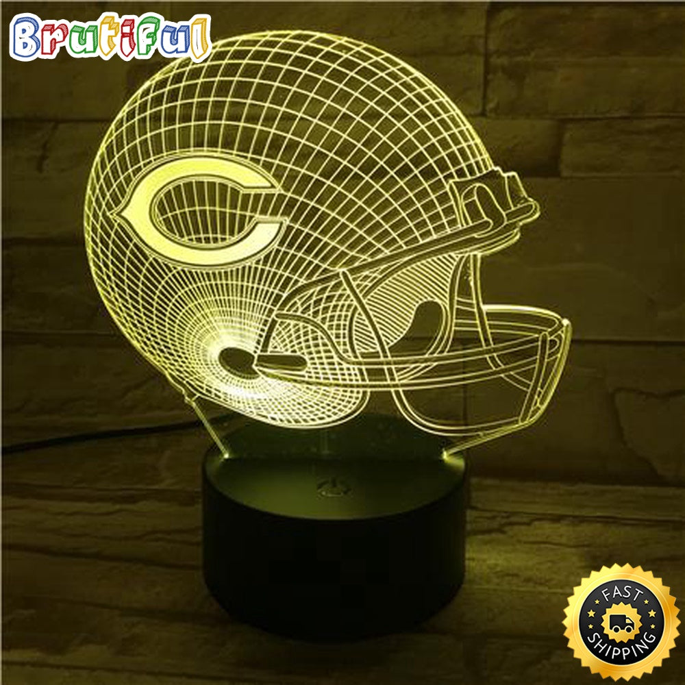 Chicago Bears Night Light 3D Illusion LED Lamp