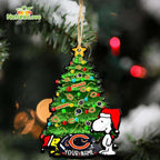 Chicago Bears Snoopy Peanuts Custom Christmas Ornament Xmas Tree Decorations