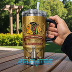Chicago Blackhawks 100th Anniversary Limited Edition YETI Tumbler
