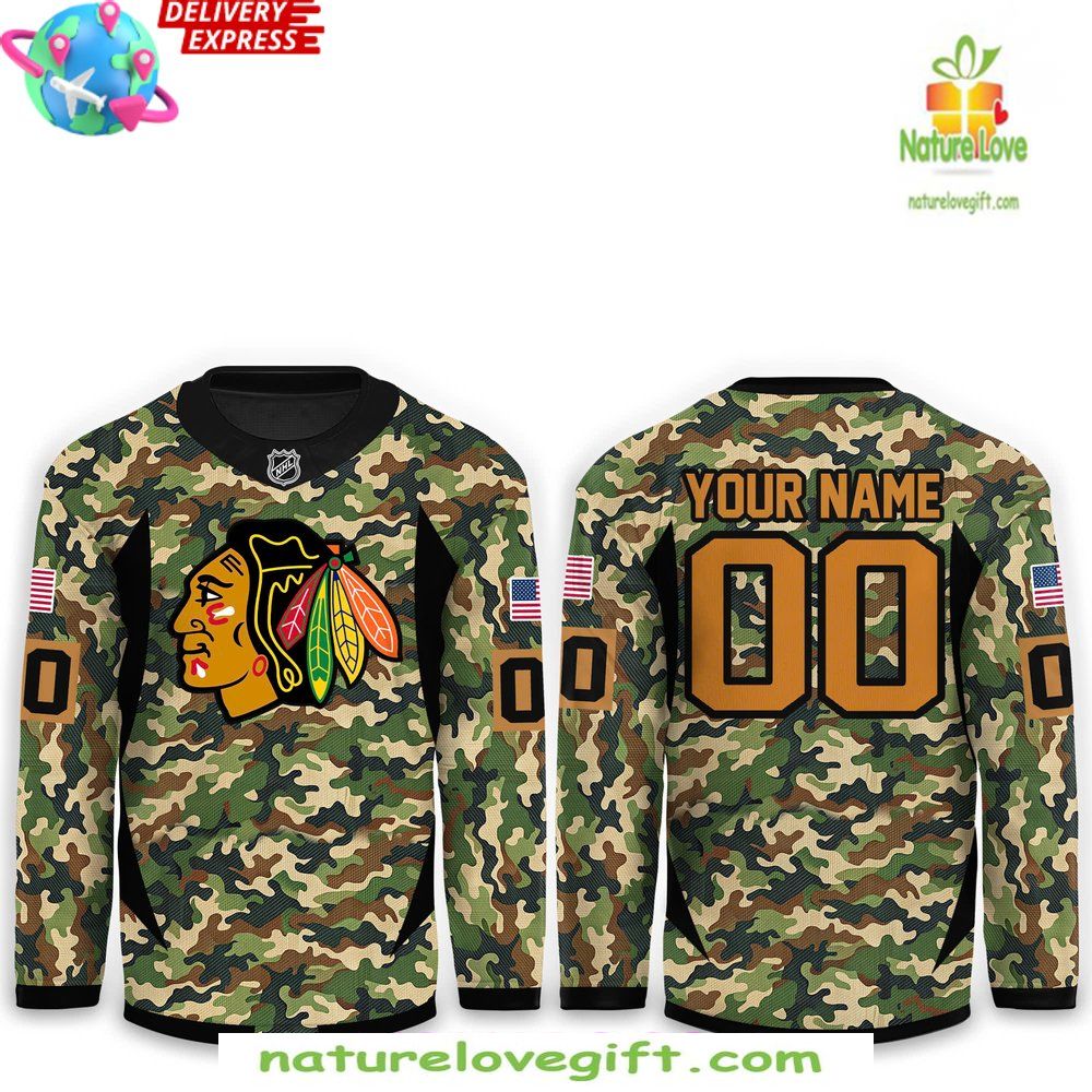 Blackhawks Military Appreciation Hockey Jersey Special Edition