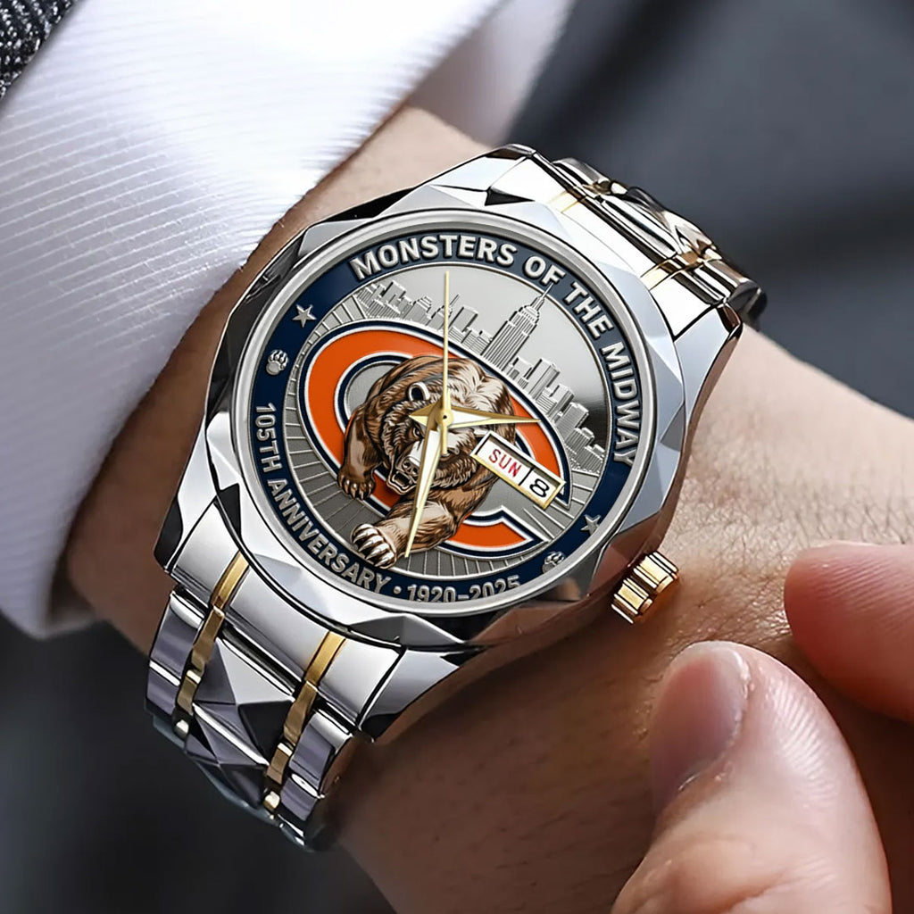 Chicago Bears 105th Anniversary Alloy Luxury Quartz Watch – TMTHU2851
